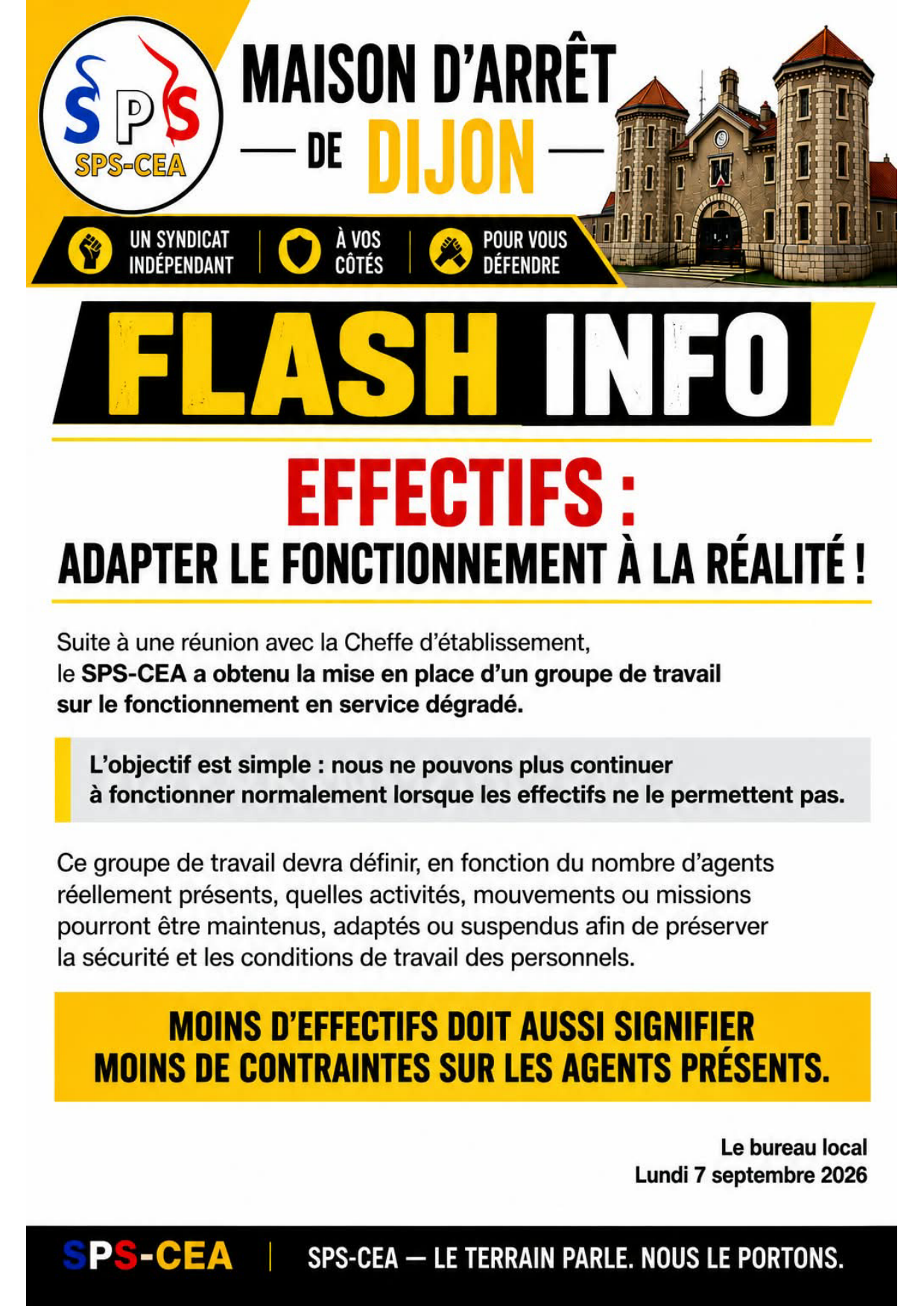 MA Dijon : Adapter le fonctionnement à la réalité !