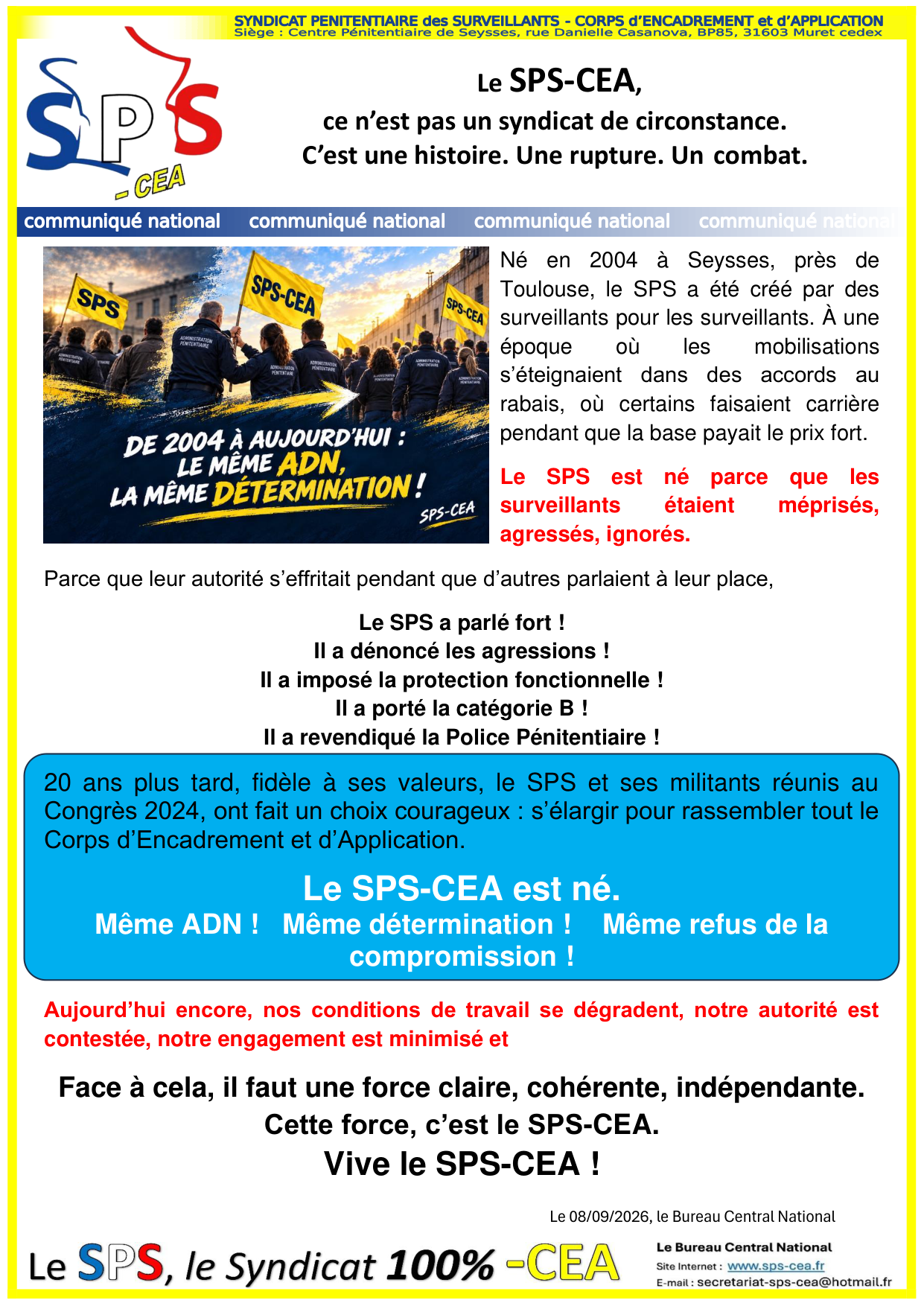 Communiqué National HISTORIQUE 2