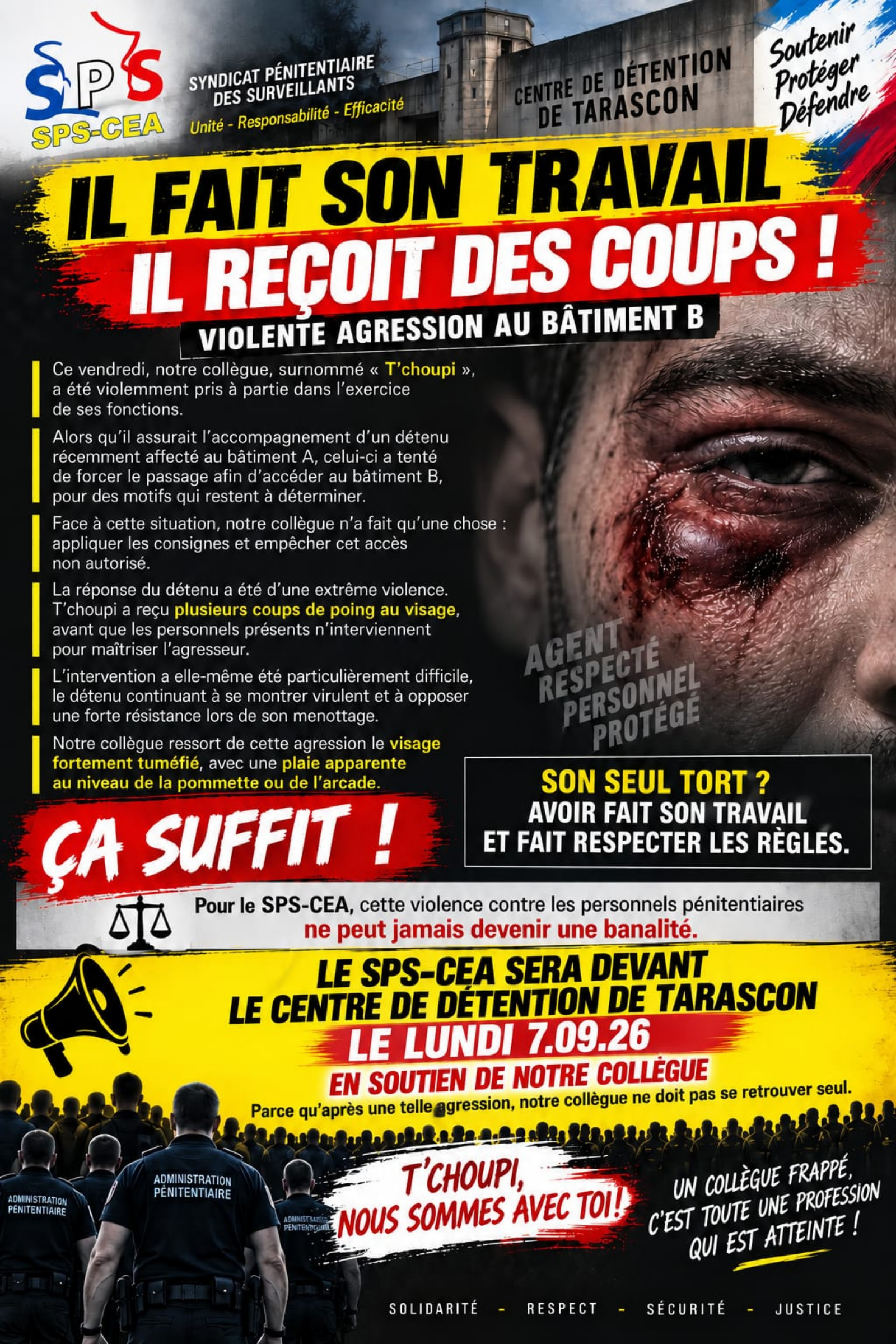 CD Tarascon : il fait son travail il reçoit des coups