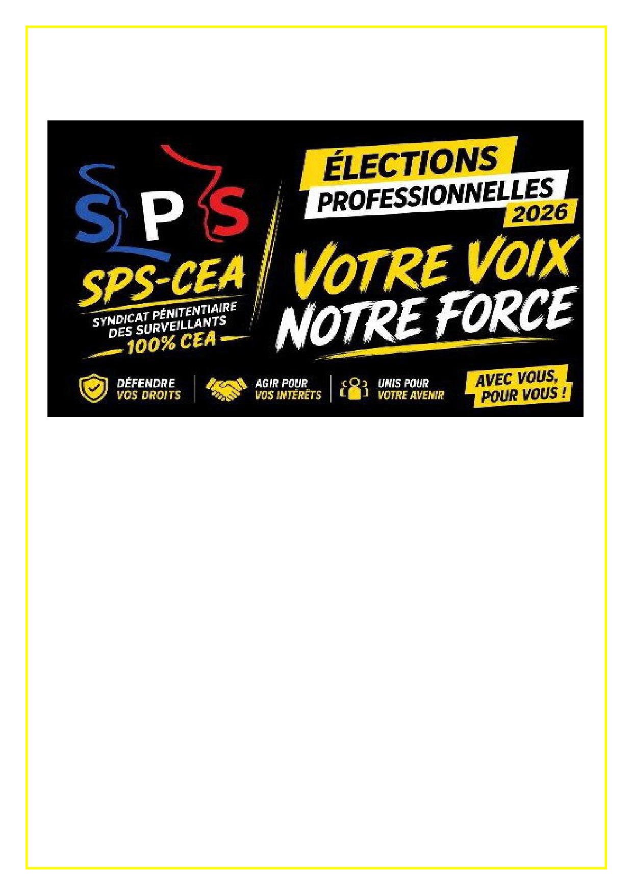 PREJ de Troyes-Lavau : Agression au centre pénitentiaire de Troyes-Lavau : le SPS-CEA apporte son soutien aux agents blessés